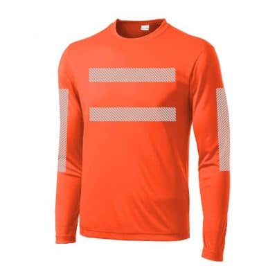 High-Visibility LS Performance Orange Front