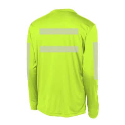 High-Visibility LS Performance Yellow Back
