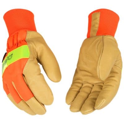 Kinco High-Visibility Knit Cuff Gloves