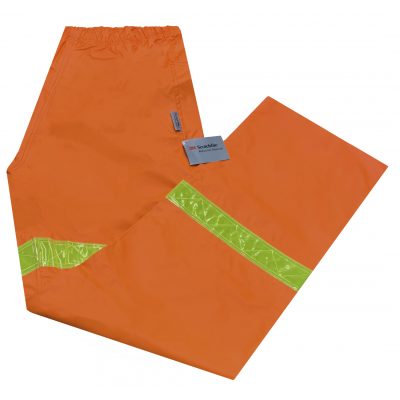 Safetyline Rain Pants Orange Folded